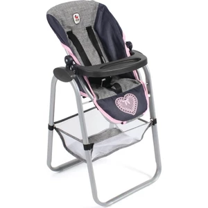 Bayer Chic Jídelní židlička a nosítko pro panenky šedá