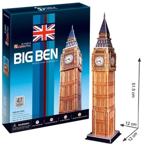 CubicFun Puzzle 3D Big Ben 47 dílků