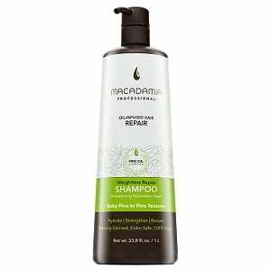 Macadamia Professional Weightless Repair Shampoo posilujúci šampón pre poškodené vlasy 1000 ml