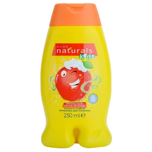 Avon Naturals Kids šampon a kondicionér 2 v 1 pro děti s vůní Amazing Apple 250 ml