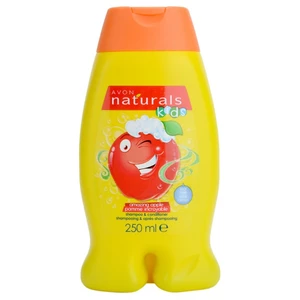 Avon Naturals Kids šampón a kondicionér 2 v1 pre deti s vôňou Amazing Apple 250 ml