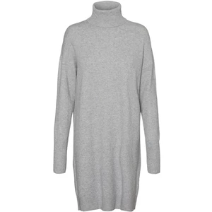 Vero Moda Dámské šaty VMBRILLIANT 10199744 Light Grey Melange XS