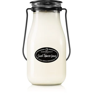 Milkhouse Candle Co. Creamery Sweet Tobacco Leaves vonná sviečka Milkbottle 397 g