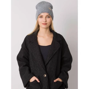 RUE PARIS Dark gray knitted hat