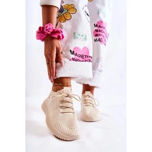 Women's sports shoes Sneakers Light beige Storia