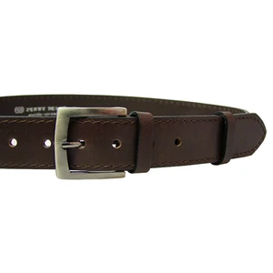 Penny Belts Pánsky kožený opasok 25-1-40 brown 95 cm