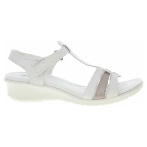 Dámske sandále Ecco Finola Sandal 27041360017 white/metallic grey rose 38