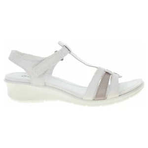 Dámske sandále Ecco Finola Sandal 27041360017 white/metallic grey rose 38
