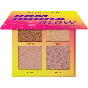 Makeup Revolution Hot Shot Kombucha paletka rozjasňovačov odtieň Glow 10 g