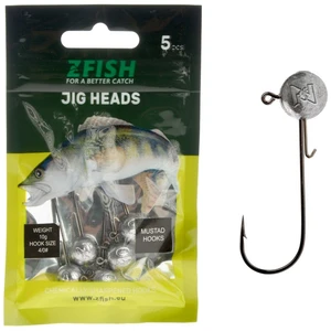 Zfish jigová hlava jig head premium 5 ks - 15 g háček 5/0