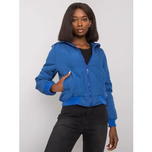 Ladies' dark blue quilted jacket