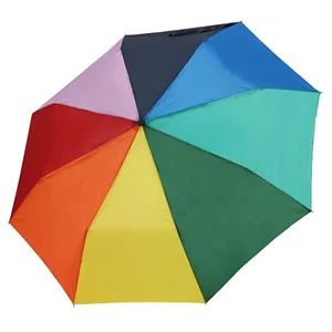 Doppler Dámský skládací mechanický deštník Hit Rainbow 70830R