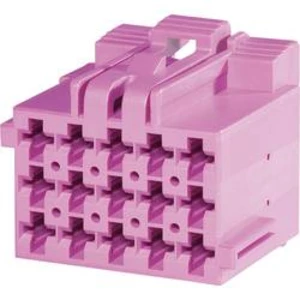 Pouzdro TE Connectivity J-P-T (1-967625-3), zásuvka rovná, 5 mm, purpurové