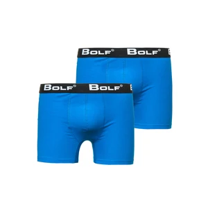 Modré pánske boxerky Bolf 0953-2P 2 PACK