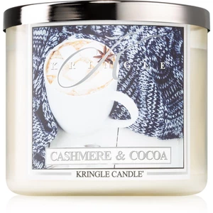 Kringle Candle Cashmere & Cocoa vonná sviečka I. 411 g