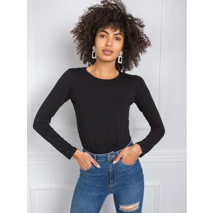 Black blouse with long sleeves