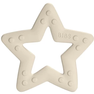 BIBS Baby Bitie Star Ivory - Silikonové kousátko Hvězdička - bílá