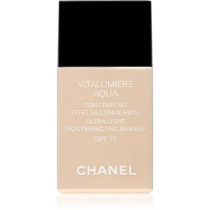 Chanel Vitalumière Aqua ultra lehký make-up pro zářivý vzhled pleti odstín 30 Beige SPF 15 30 ml