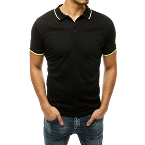 Men's black polo shirt PX0323
