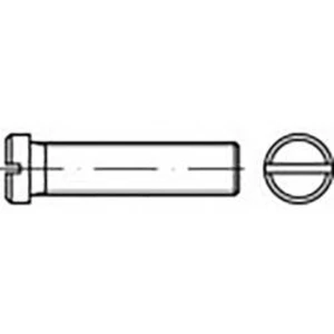 Skrutky s plochou hlavou TOOLCRAFT TO-6857436, N/A, M4, 10 mm, 100 ks