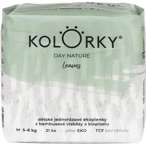 Kolorky Day Nature Bambus Leaves EKO plienky veľkosť M 5-8 Kg 21 ks