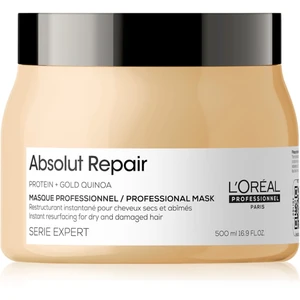 L’Oréal Professionnel Serie Expert Absolut Repair Gold Quinoa + Protein hlboko regeneračná maska pre suché a poškodené vlasy 500 ml