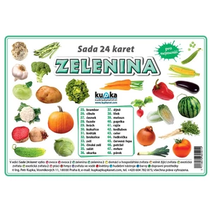 Sada 24 karet Zelenina - Petr Kupka