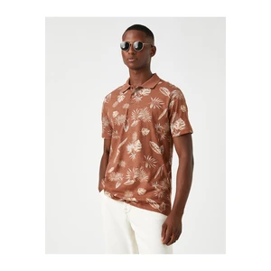 Koton Patterned Polo Neck T-Shirt