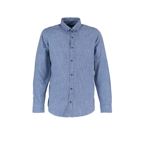 Trendyol Blue Men's Slim Fit Buttoned Collar Shirt