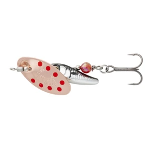 Savage gear rotačka sticklebait spinner copper red dots - 3 9,1 g