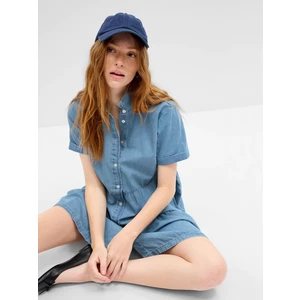 GAP Denim dress with frills - Women