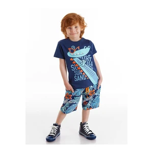 Denokids Surfer Croco Boys Shorts Set