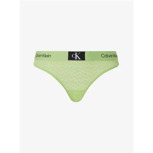 Světle zelená dámská tanga Calvin Klein Underwear - Dámské