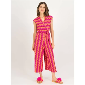 Orange-pink Women's patterned overall Blutsgeschwister - Ladies