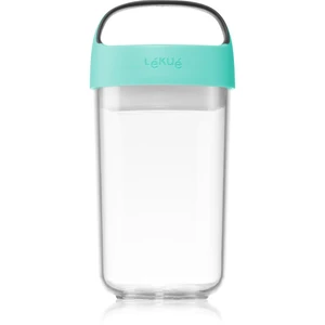 Lékué Jar To Go desiatový box veľký farba Turquoise 600 ml