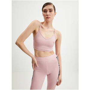 Light pink womens sports bra Guess Angelica Active - Women