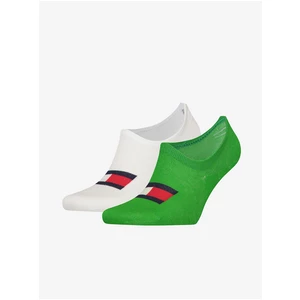 Set of two pairs of socks in white and green Tommy Hilfiger Underw - Men