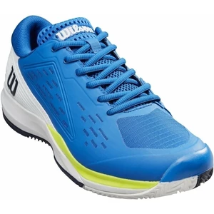 Wilson Rush Pro Ace Clay Mens Tennis Shoe Lapis Blue /White/Safety Yellow 42 2/3