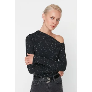 Dámský top Trendyol TWOAW23BZ00275/Black