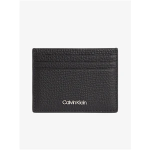 Calvin Klein Black Leather Credit Card Case - Men