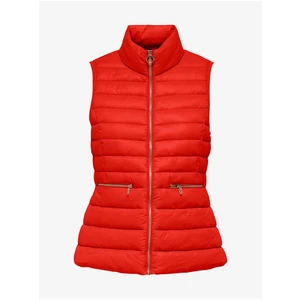 Red Quilted Vest ONLY Madeline - Women