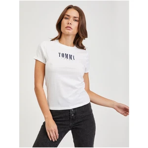 Bílé dámské tričko Tommy Jeans - Dámské