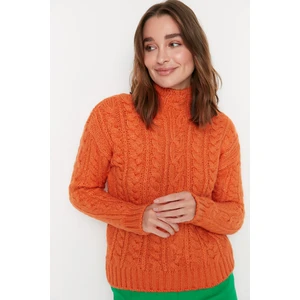 Trendyol Sweater - Orange - Regular fit