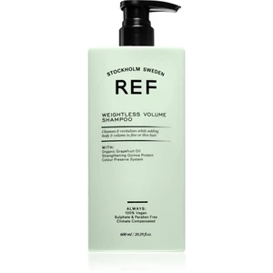 REF Weightless Volume Shampoo šampón pre jemné vlasy bez objemu pre objem od korienkov 600 ml