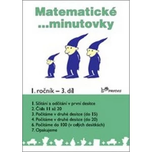Matematické minutovky 1. ročník / 3. díl - Josef Molnár, Hana Mikulenková