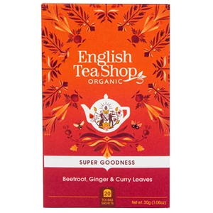English Tea Shop Červená řepa, zázvor a listy curry Super Veggie Tea 20 sáčků