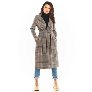 Awama Woman's Coat A368 Navy Blue