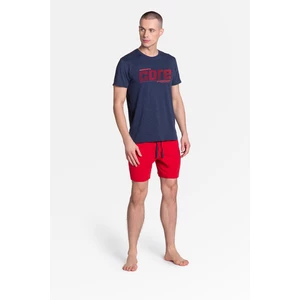 Oxford Pajamas 38285-59X Navy Blue-Red