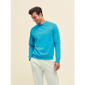 Blue Men's Sweatshirt Lightweight Set-in-Sweat Sweat Fruit of the Loom