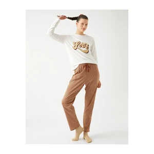 Koton Pajamas Set Long Sleeves Printed Patterned Cotton